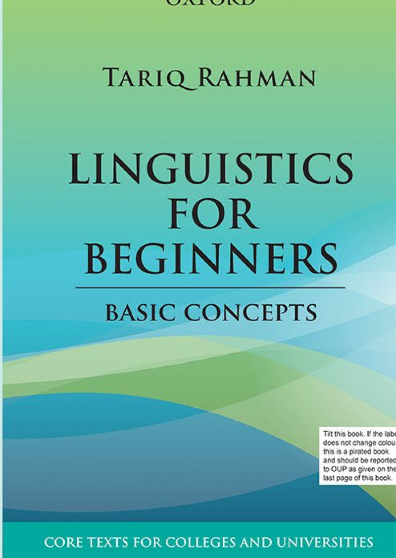 Linguistics for Beginners: Basic Concepts for South Asian Students