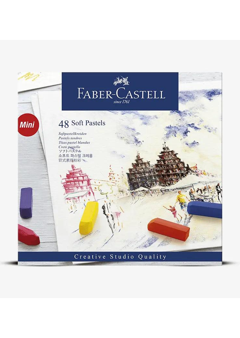 FABER CASTELL SOFT PASTEL STICKS BOX OF 48 HALF