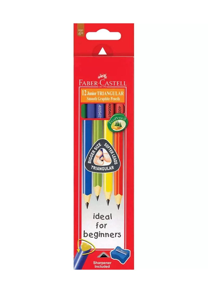 Faber Castell Junior Grip Black lead Pencil 12 pcs