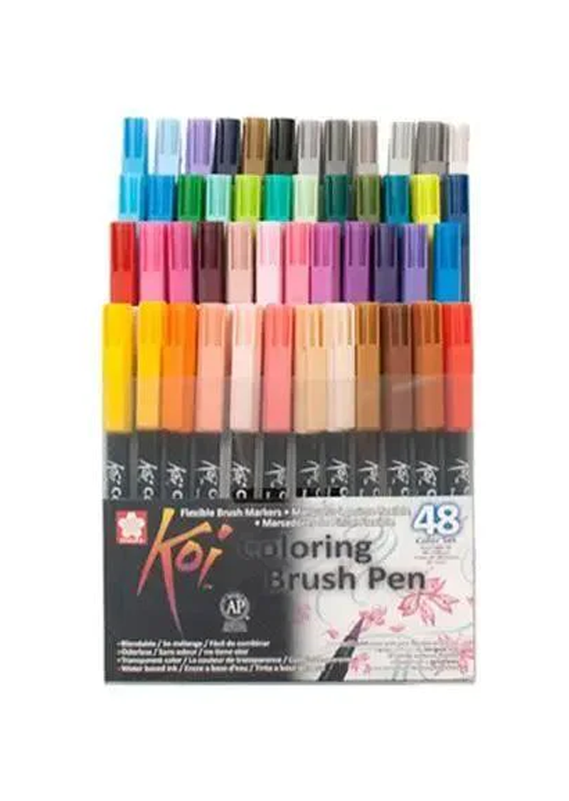 Sakura koi Colouring Brush 48 Pcs Set XBR-48