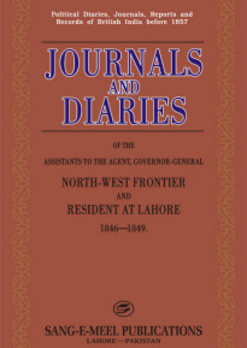 Journals And Diaries : Assis.to Agent, Gov. NWFP