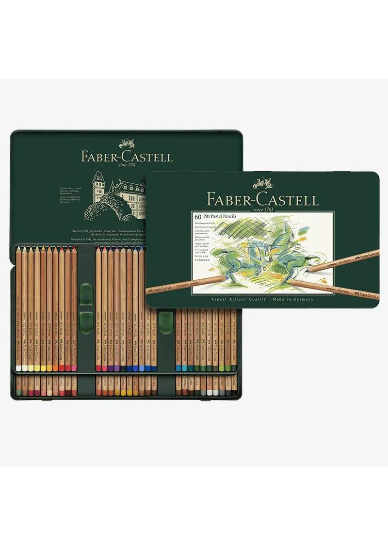 FABER CASTELL PITT PASTEL PENCILS TIN OF 60