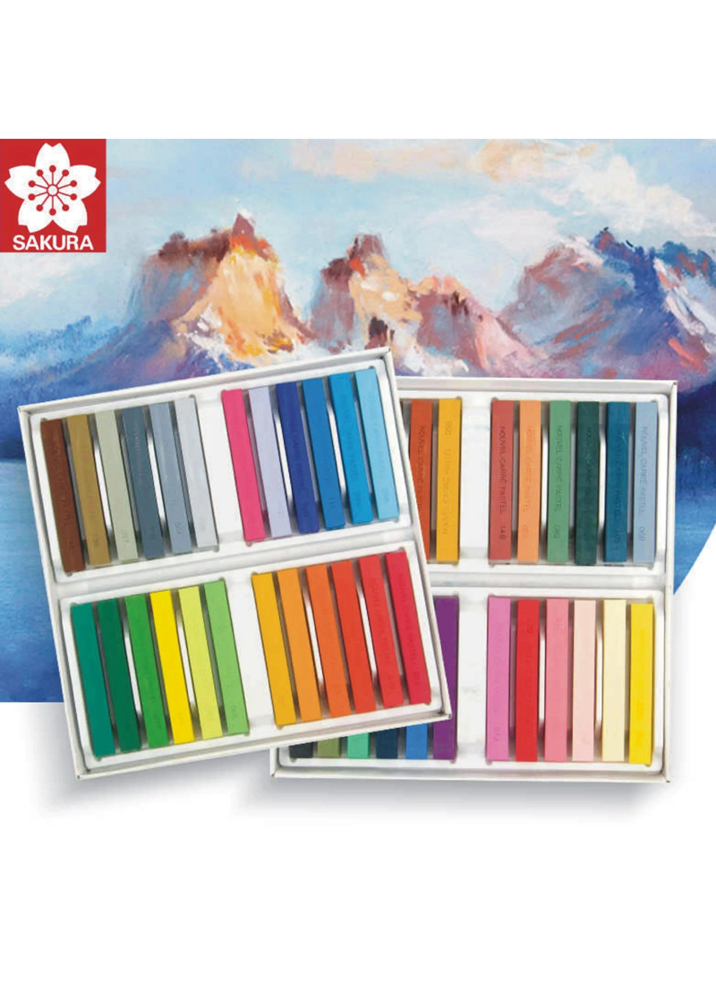 Sakura Nouvel Carre Pastel NCT-24 Set Of 24 Colours A & B