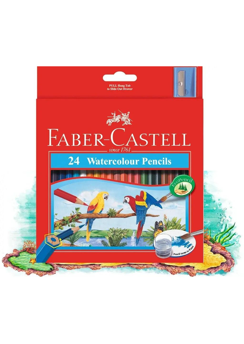 Faber Castell Watercolor Pencil 24 Pcs