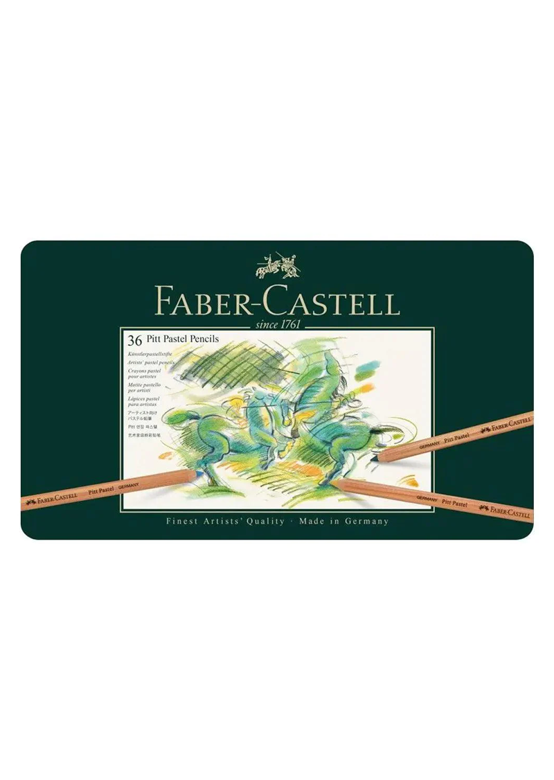 FABER CASTELL PITT PASTEL PENCILS TIN OF 36