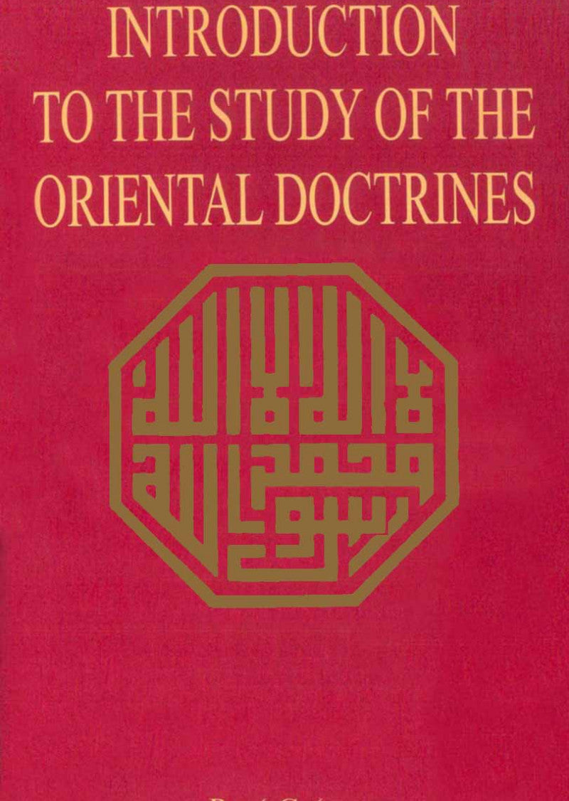 Introduction To The Study Of The Oriental Doctrines