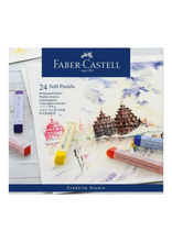 Load image into Gallery viewer, FABER CASTELL SOFT PASTELS CARDBOARD WALLET OF 24 FULL
