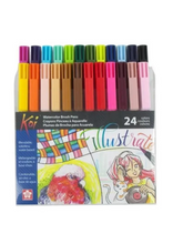 Load image into Gallery viewer, Sakura koi Colouring Brush 24 Pcs Set XBR-24
