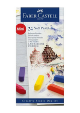 Load image into Gallery viewer, FABER CASTELL SOFT PASTELS CARDBOARD WALLET OF 24 HALF
