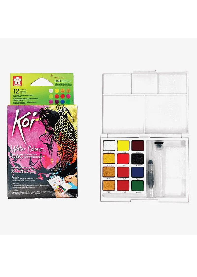 Sakura KOI WATER COLOUR Set 12 XNCW-12MH