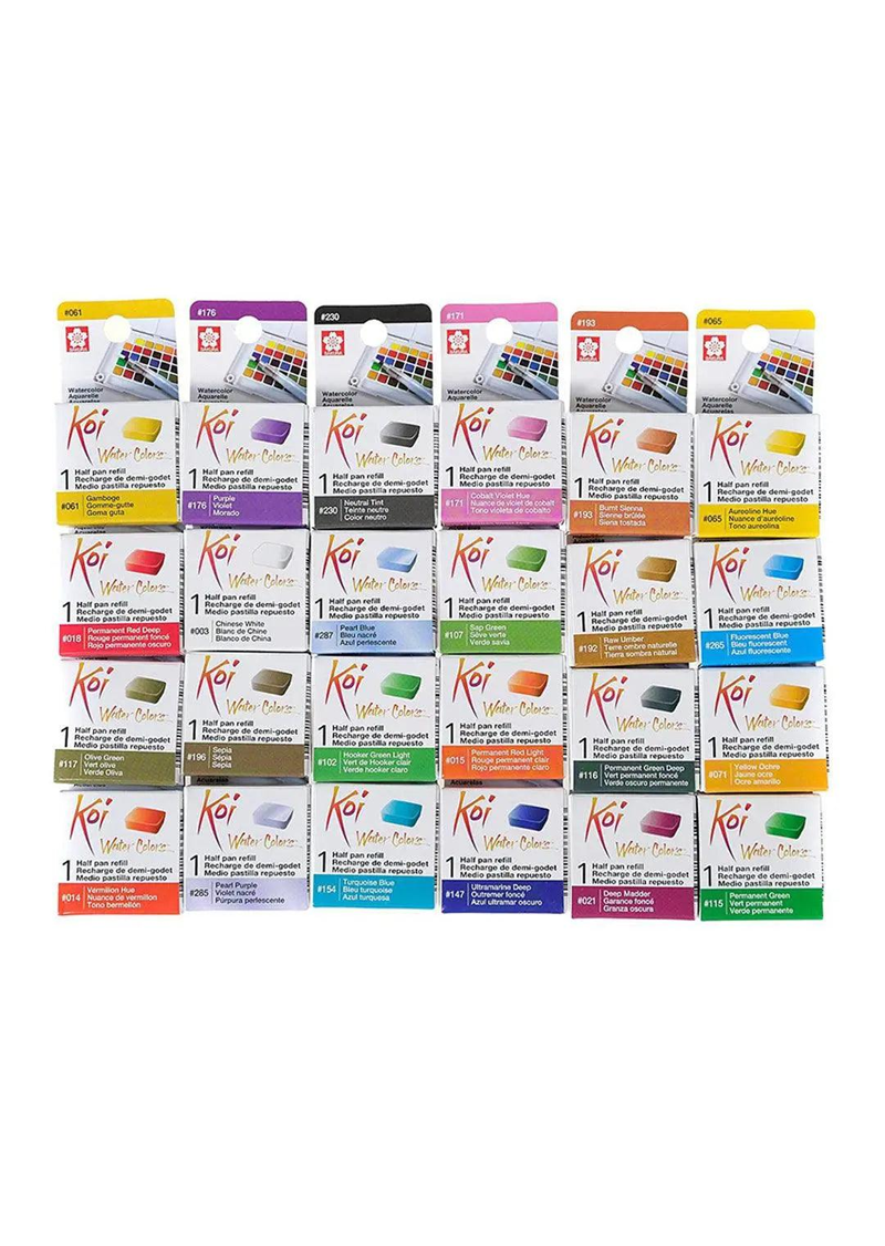 Sakura KOI Half Pan Cake Refil 48 Shades XNCW#