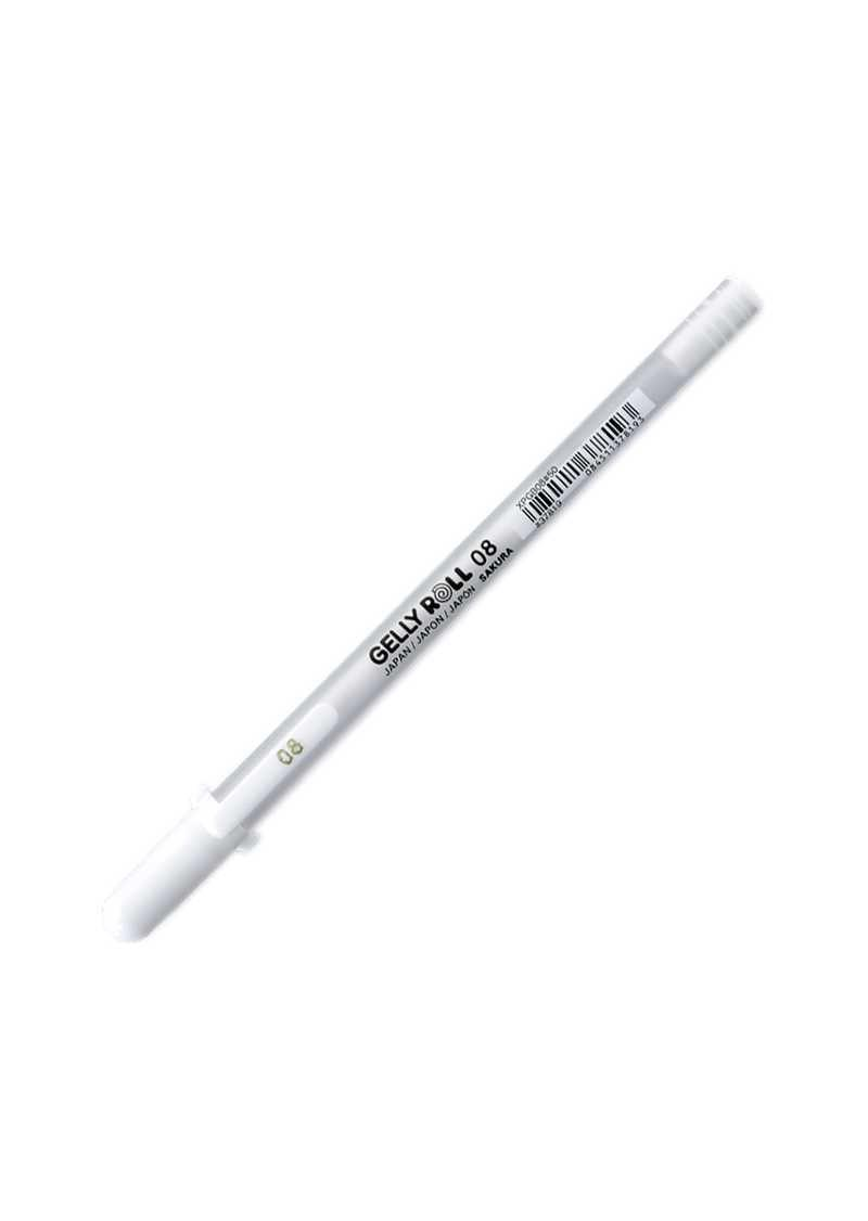 Sakura White Gelly Roller Medium XPGB08#50