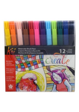 Load image into Gallery viewer, Sakura koi Colouring Brush 12 Pcs Set XBR-12
